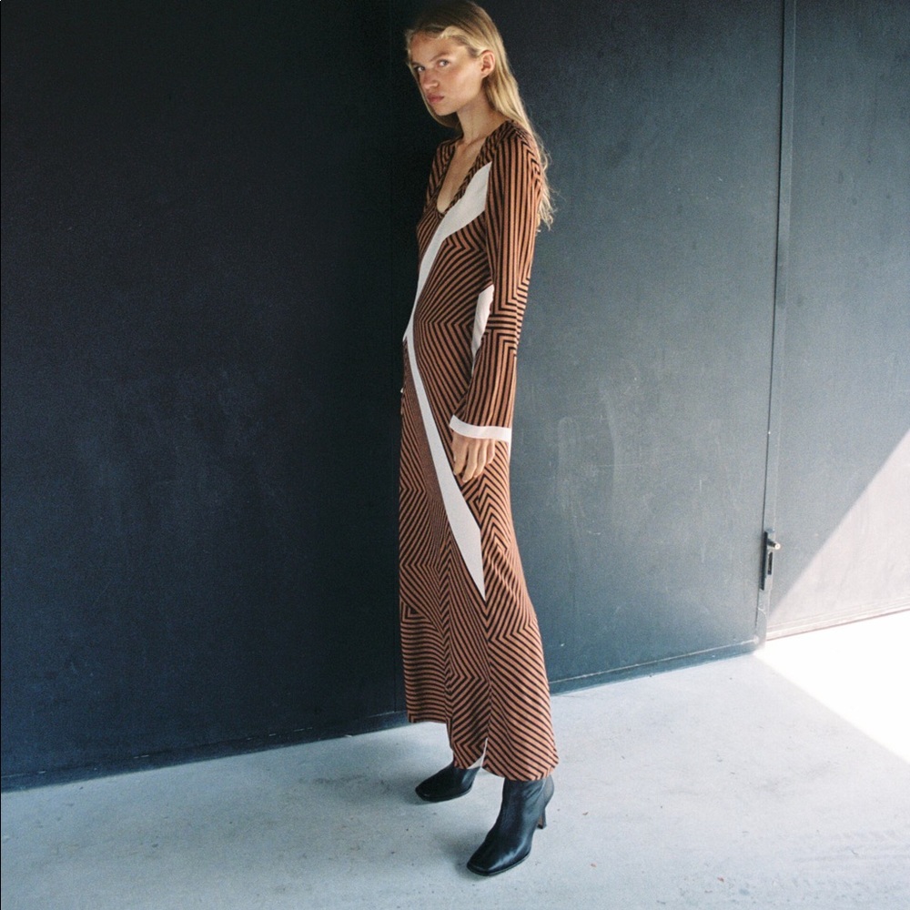Zara Striped Dress in Medium